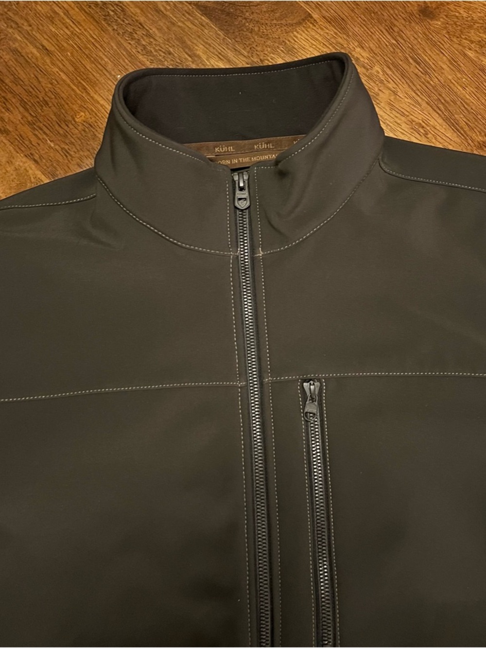 Kuhl Impakt Jacket Men's L Grey Brown Wind & Water Resistant Full Zip Outdoor - Picture 3 of 15